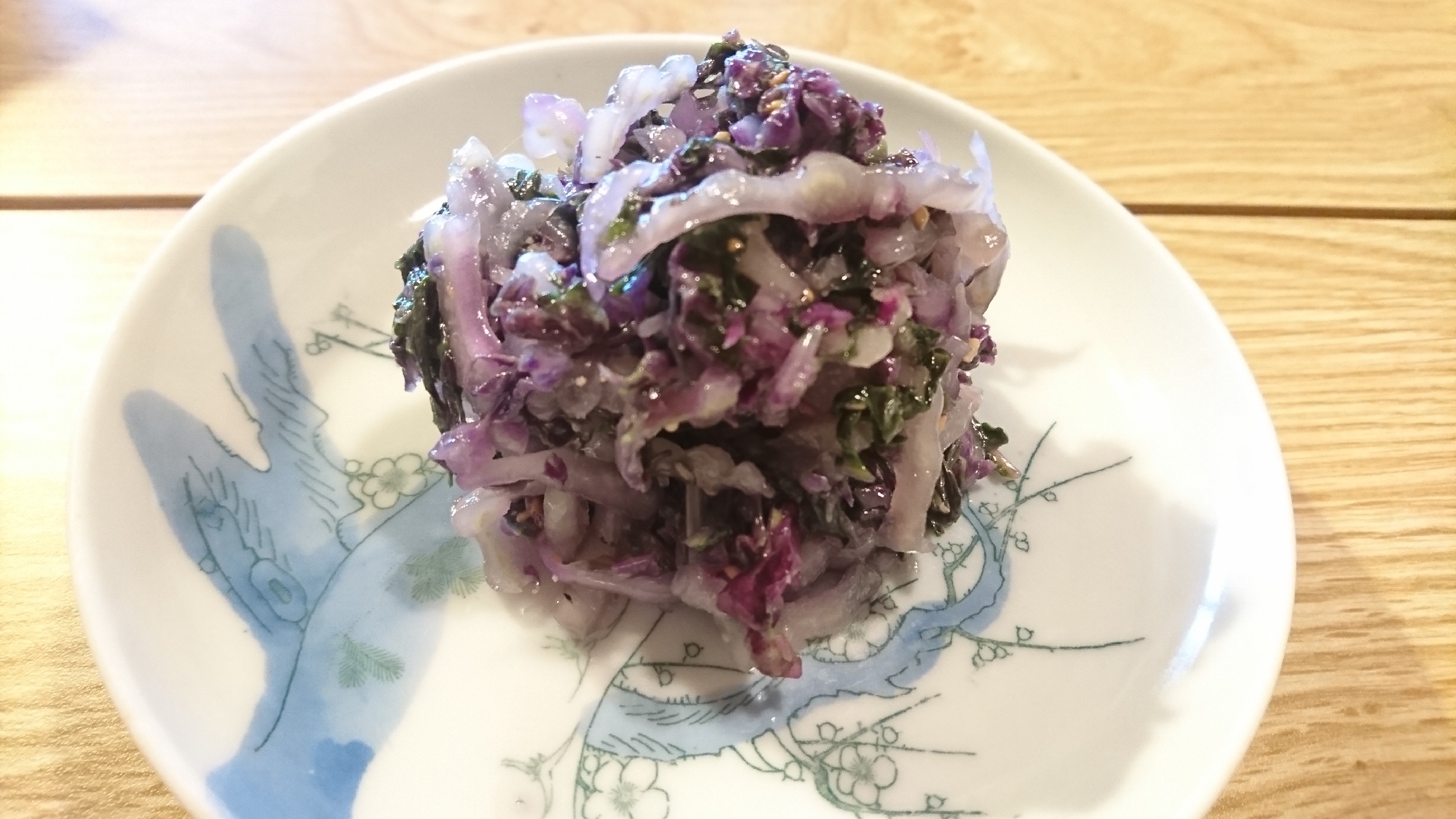 紫白菜のナムル