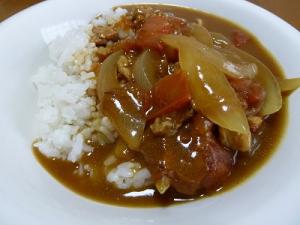 フライパンで10分！トマトカレー♪