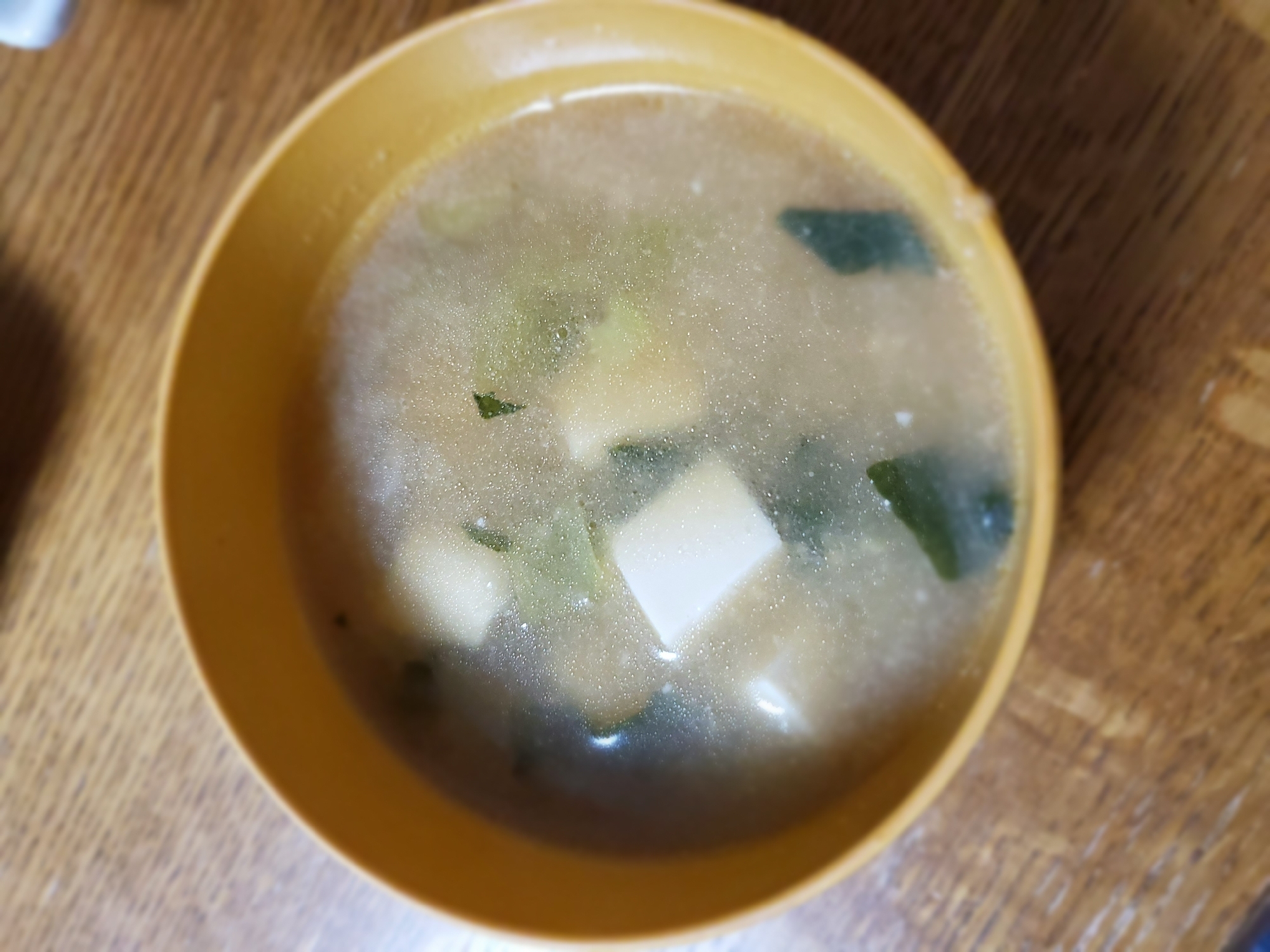 大根おろしと小松菜と豆腐のお味噌汁