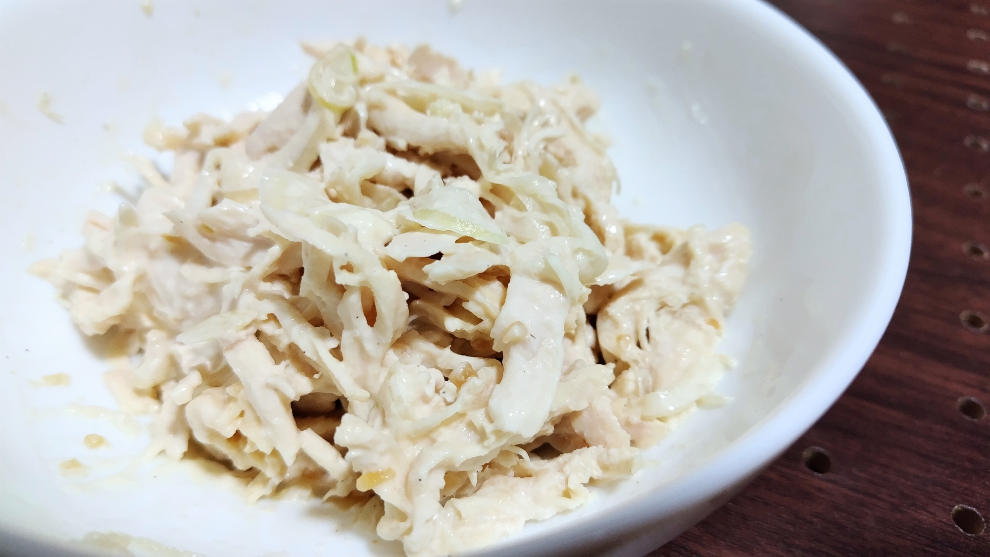 ごはん・パンにあうꕥ鶏ささみのオニオンマヨ