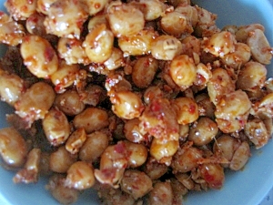 納豆と食べるラ―油、ごま油、生姜和え