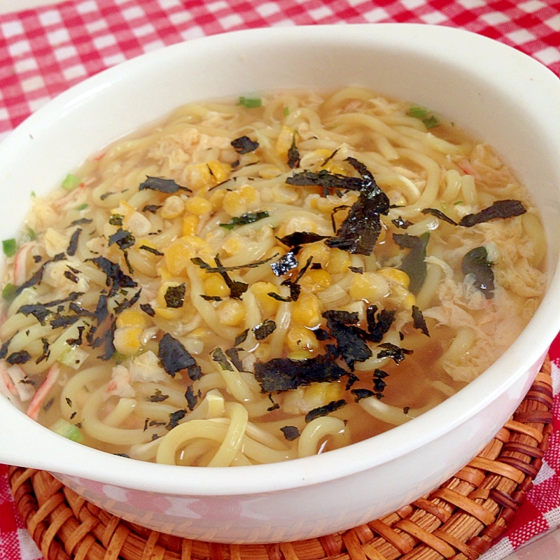 卵スープでラーメン♡