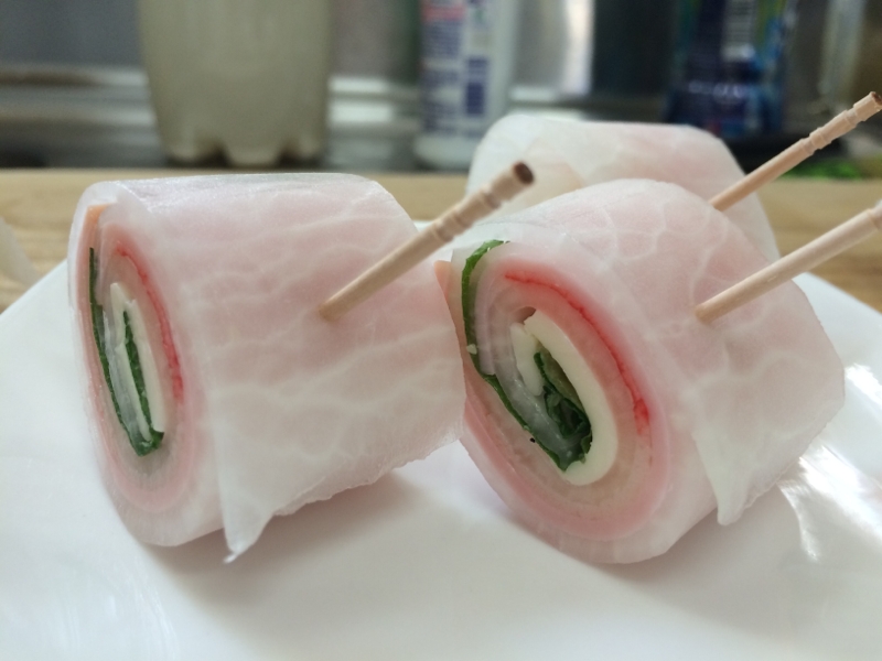 大根のまきまきサラダ