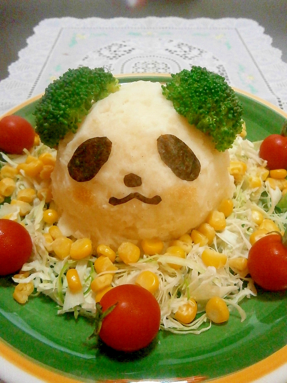 子どもが喜ぶ お買いものパンダのポテトサラダ レシピ 作り方 By はちわれ４１３ 楽天レシピ