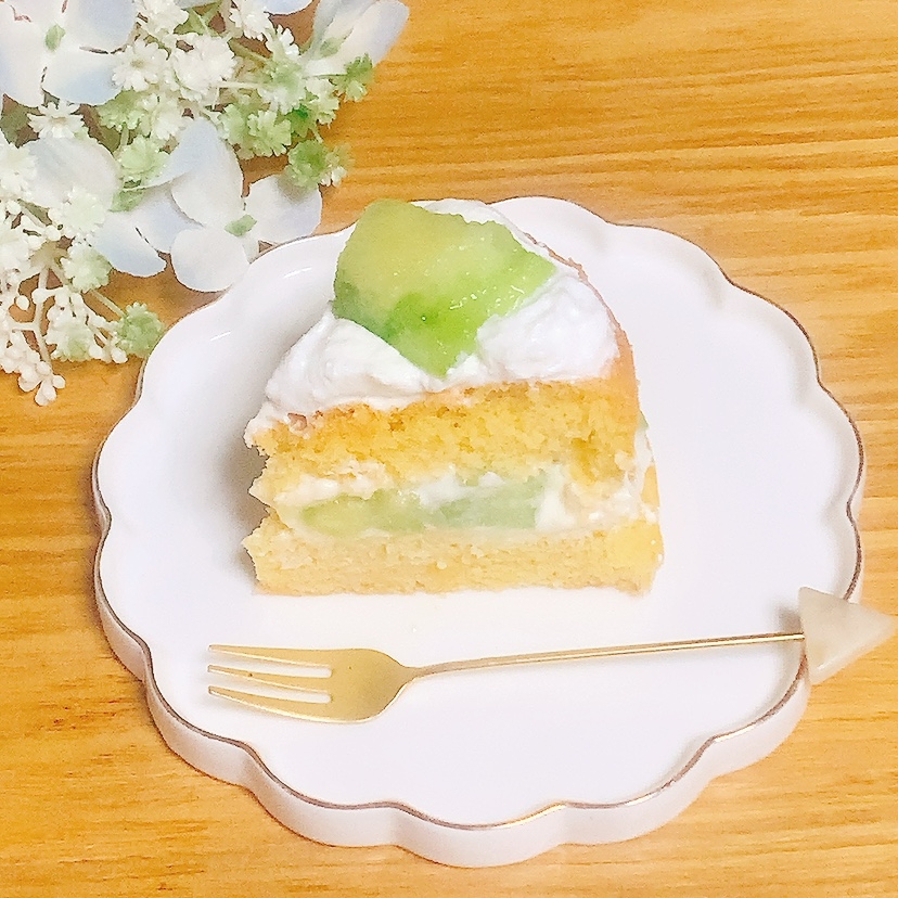 メロンショートケーキ☆（スポンジor食パン）