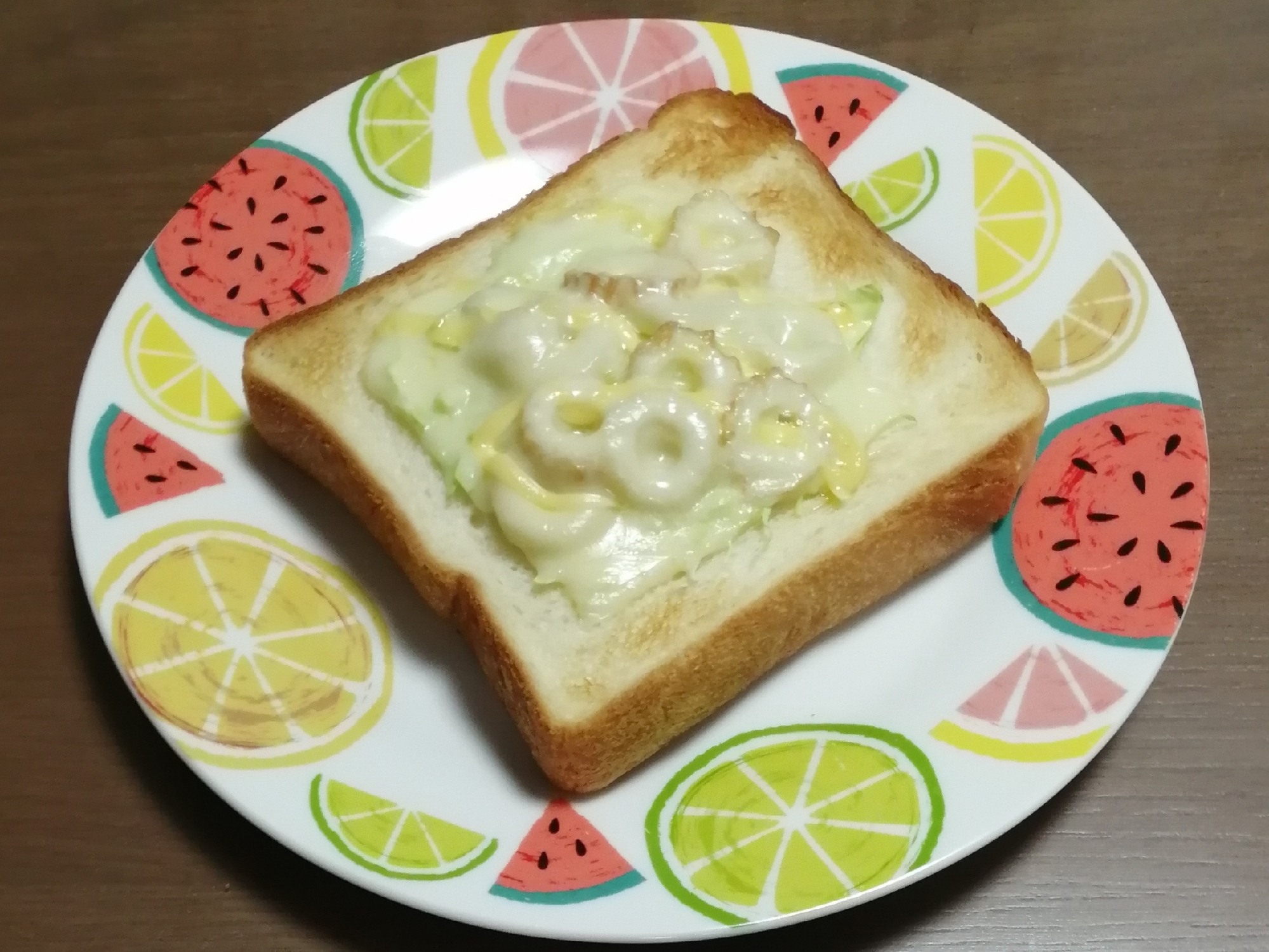 レタちくぽん酢トースト