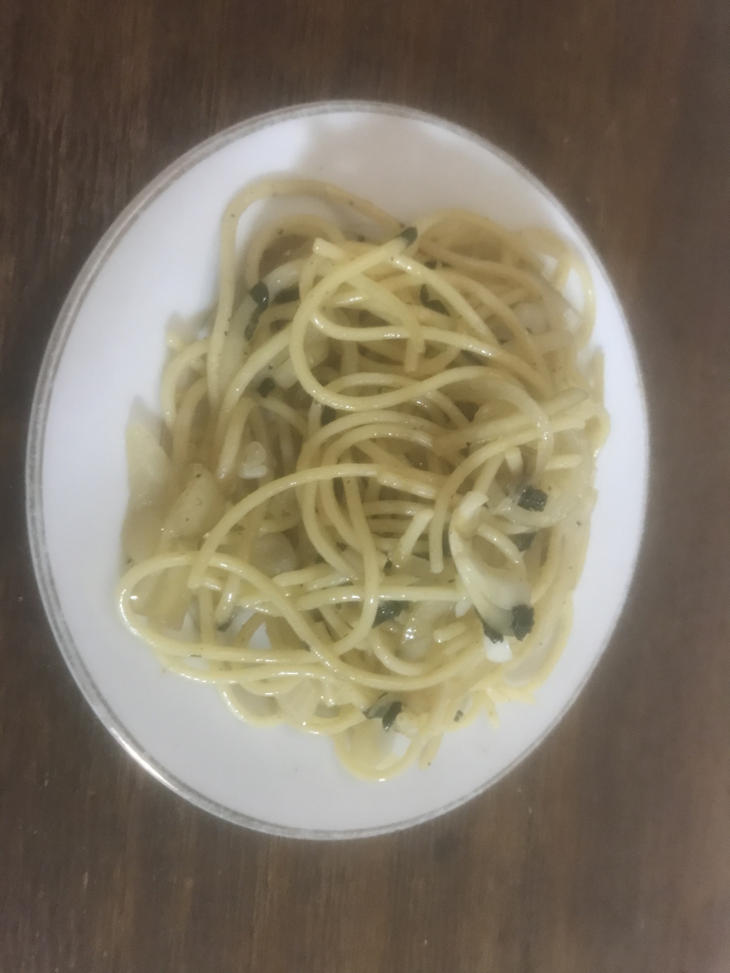 玉ねぎと紫蘇だけ！和風パスタ