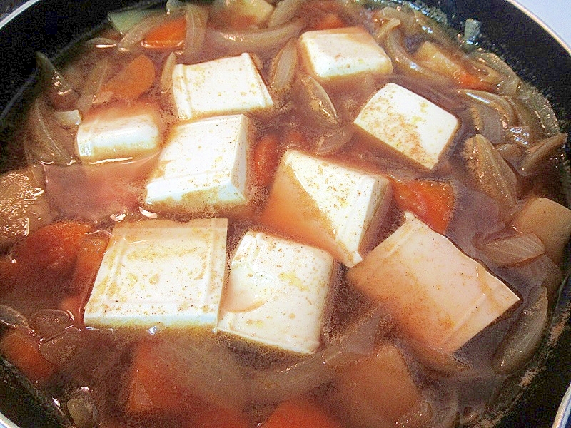 豆腐のカレースープ