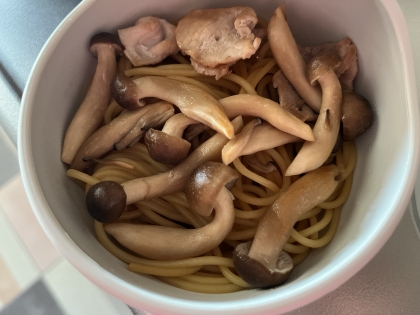 きのこのお吸い物の素パスタ