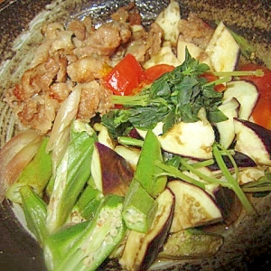 豚肉と夏野菜マリネ（酢漬け）