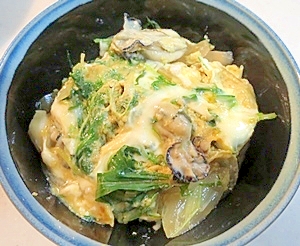 旬の食材で簡単！美味しい牡蠣丼ぶりです