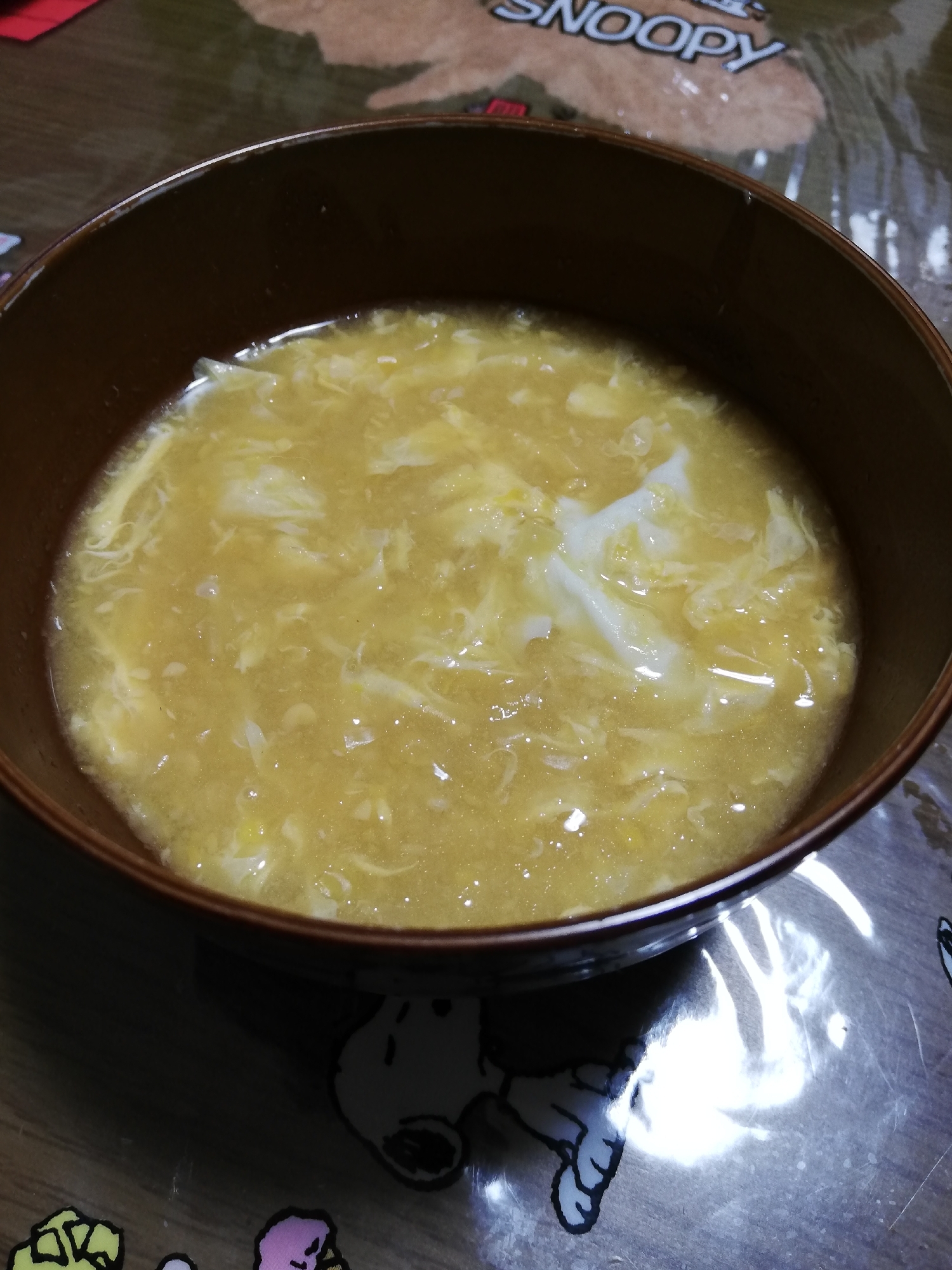 コンソメコーン卵スープ