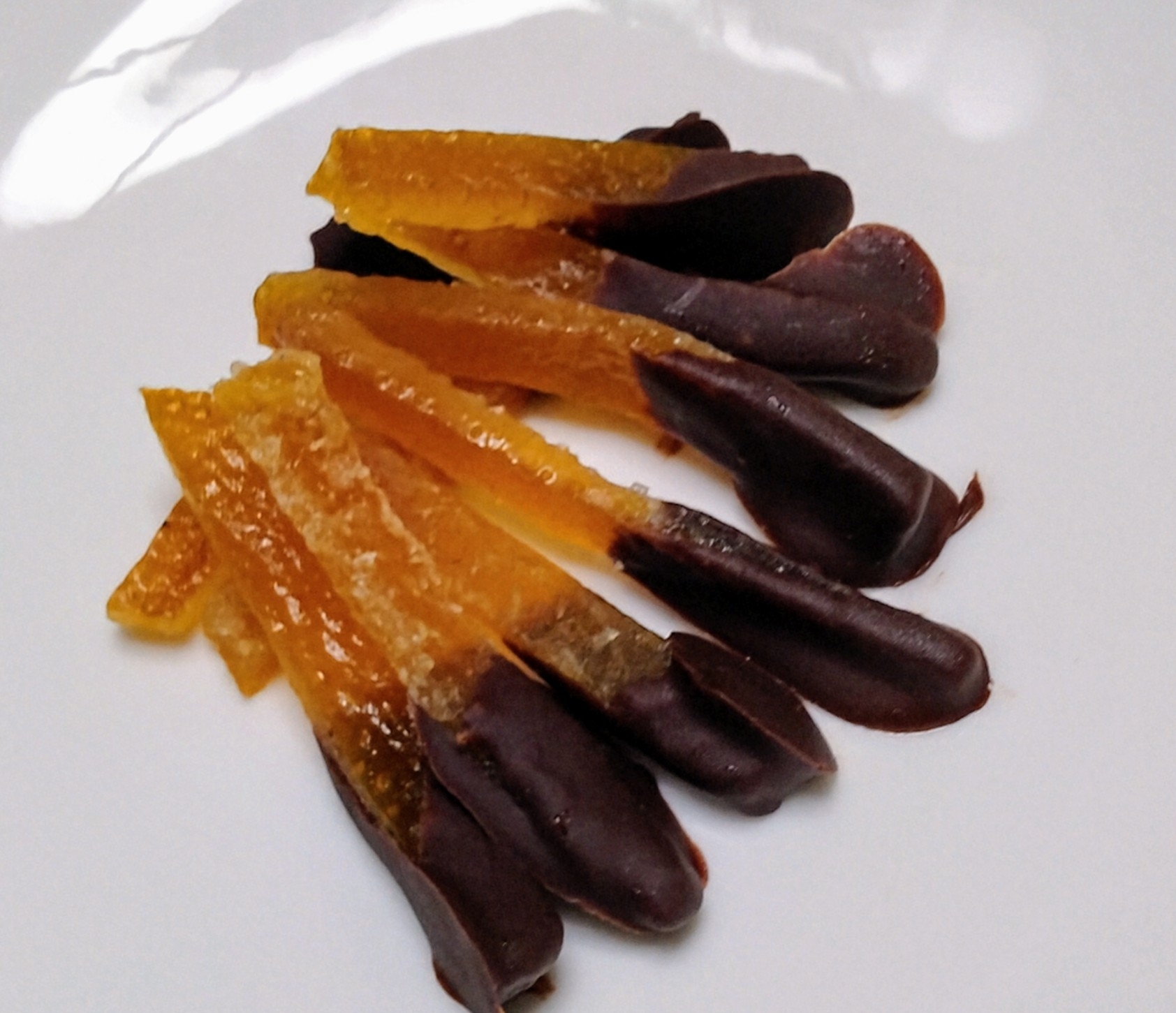 八朔ピールにチョココーティング