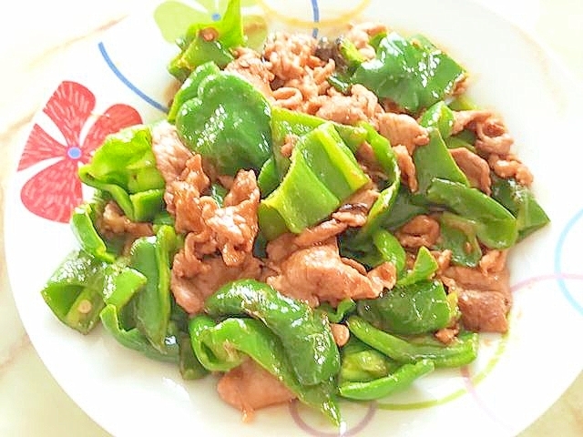 大量消費にも!ピーマンと豚こまの甘味噌炒め♪