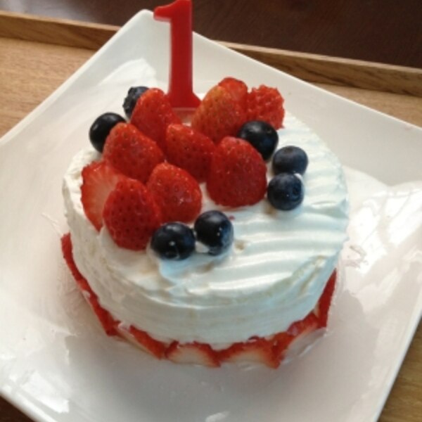 ベリーたっぷり1歳バースデーケーキ レシピ 作り方 By Mht Isz 楽天レシピ ベリーたっぷり1歳バースデーケーキ レシピ 作り方 By Mht Isz 楽天レシピ