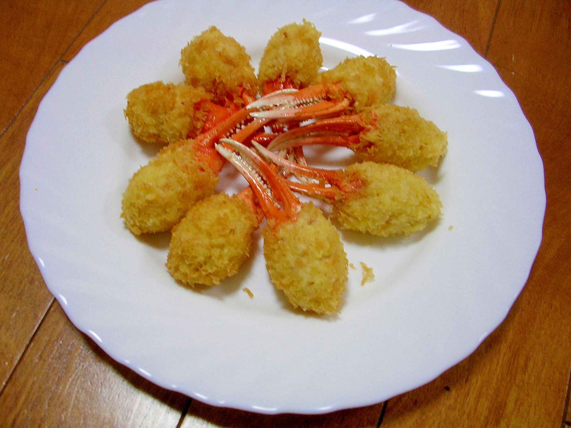 鶏ミンチを着せて カニ爪のフライ レシピ 作り方 By うさぎの春子 楽天レシピ