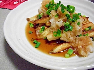 さっぱり食べたい！焼きナスのおろしポン酢♪