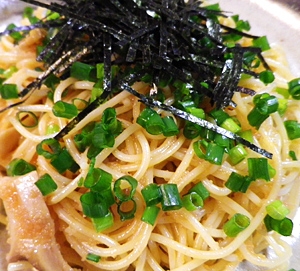 たらことエリンギのパスタ