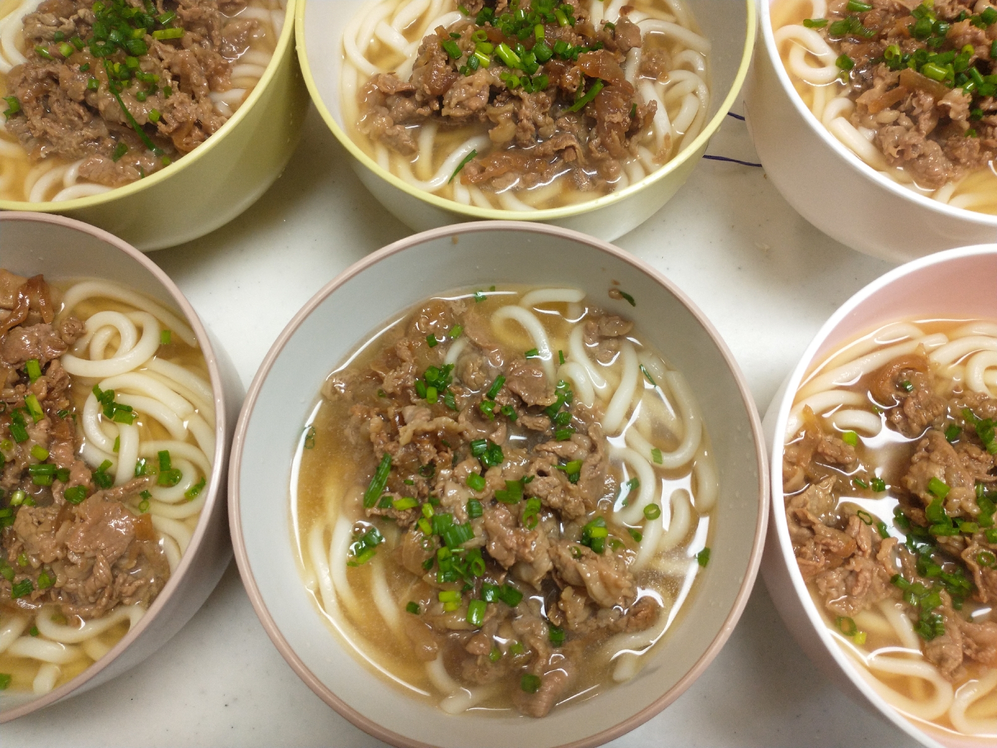 大会前日のルーティーン！肉うどん