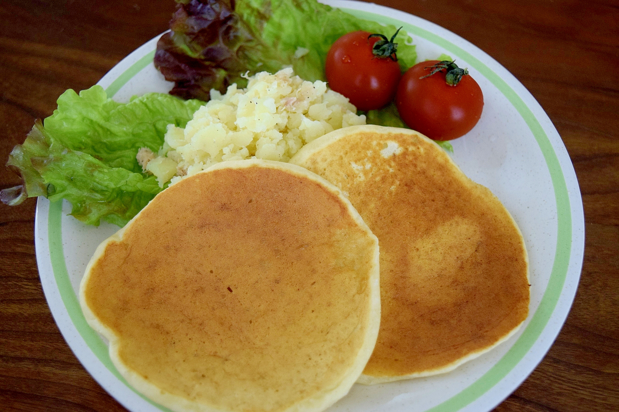 ポテトと食べる♪パンケーキ