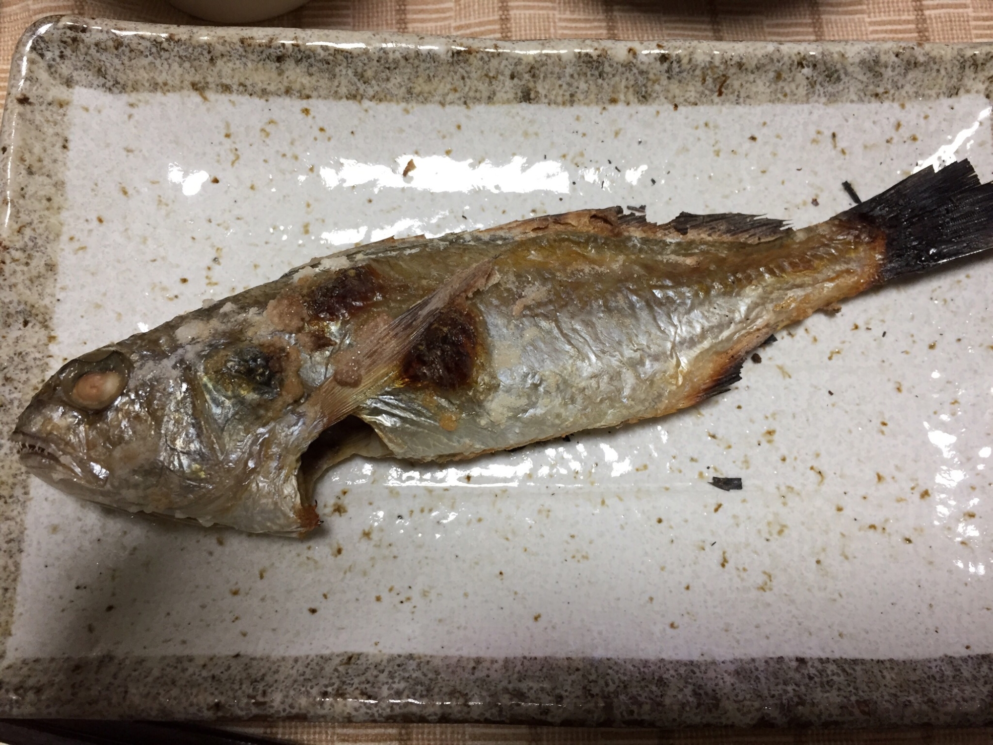 イシモチの塩焼き