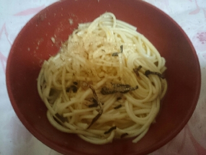 簡単☆さっぱり☆梅干しと塩昆布の卵うどん