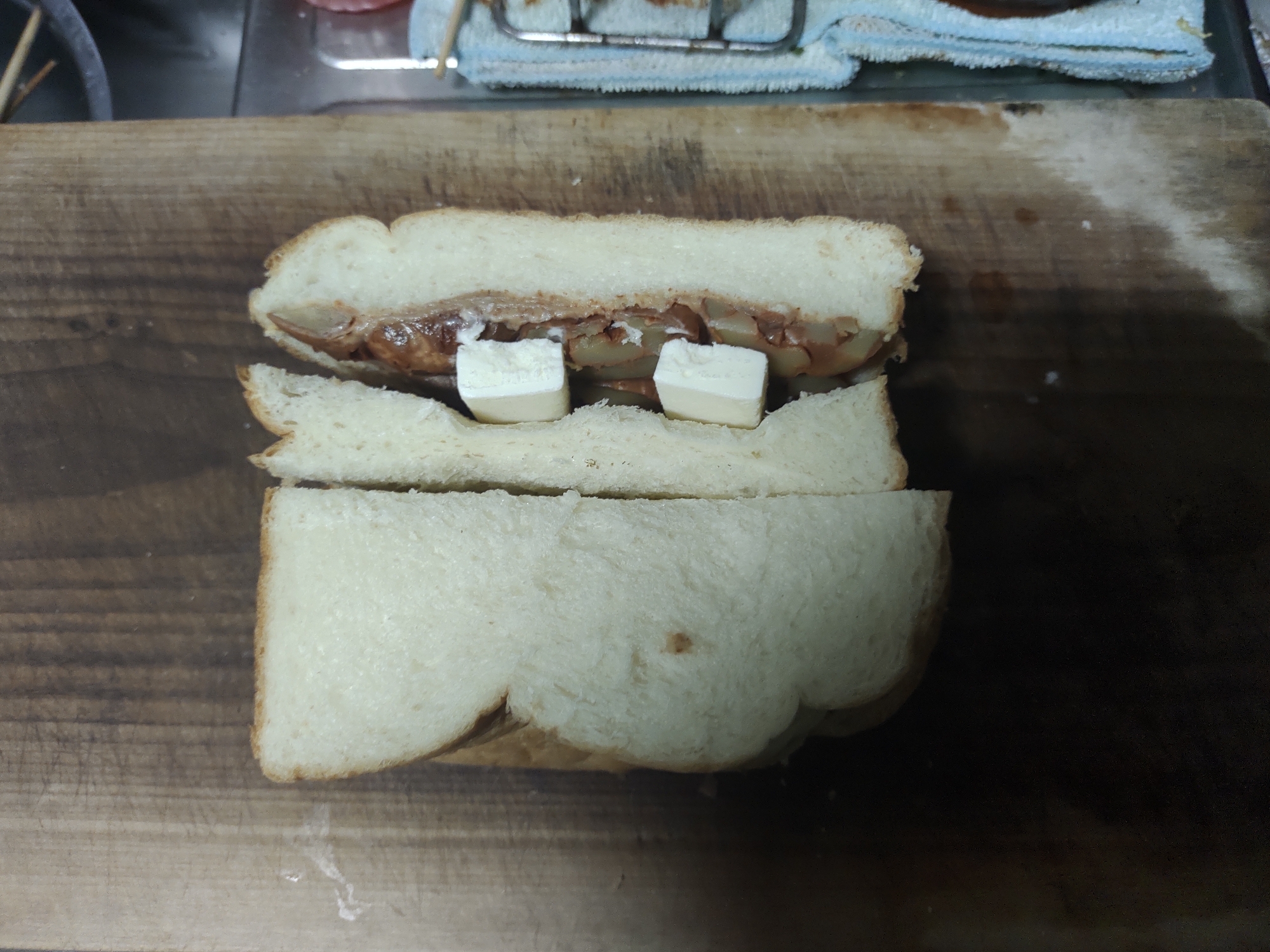 栗とバニラのデザートサンド