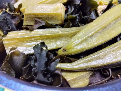 オクラ昆布♪からし納豆