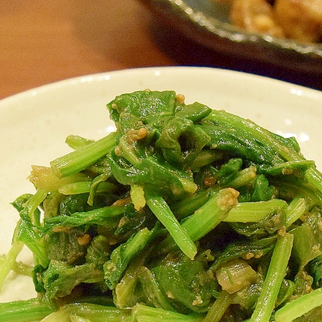 ほうれん草の胡麻味噌和え