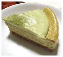 和の洋菓子!抹茶の二段チーズケーキ!