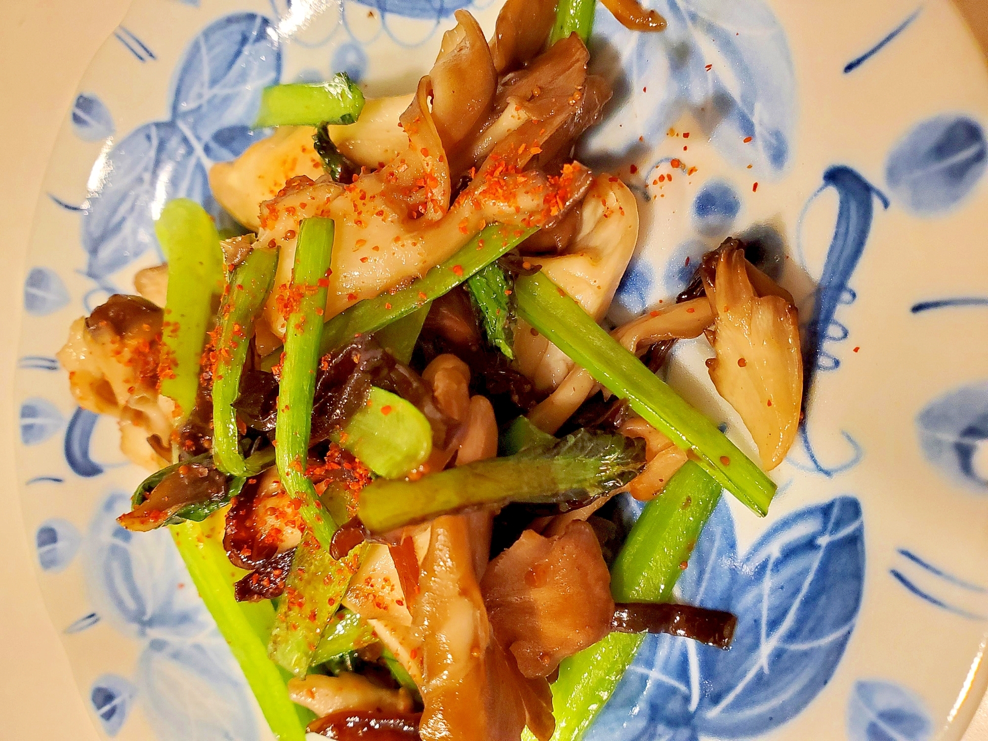 小松菜と舞茸の炒め物