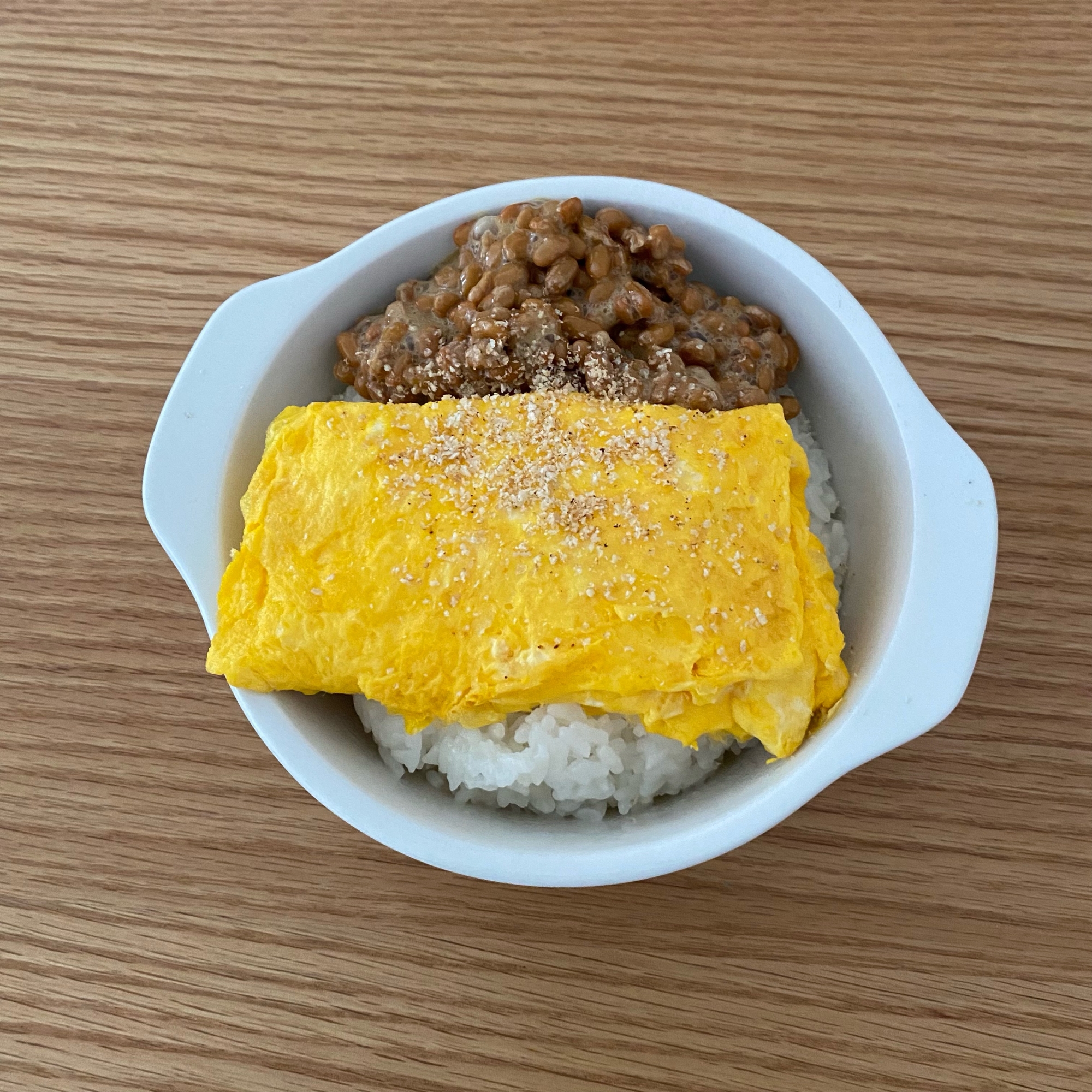 だし巻き納豆丼