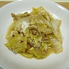 和風の調味料が白菜と薄揚げによく染み込んでいて、卵はふわふわで、とっても美味しかったです。
（〃＾〇＾〃）