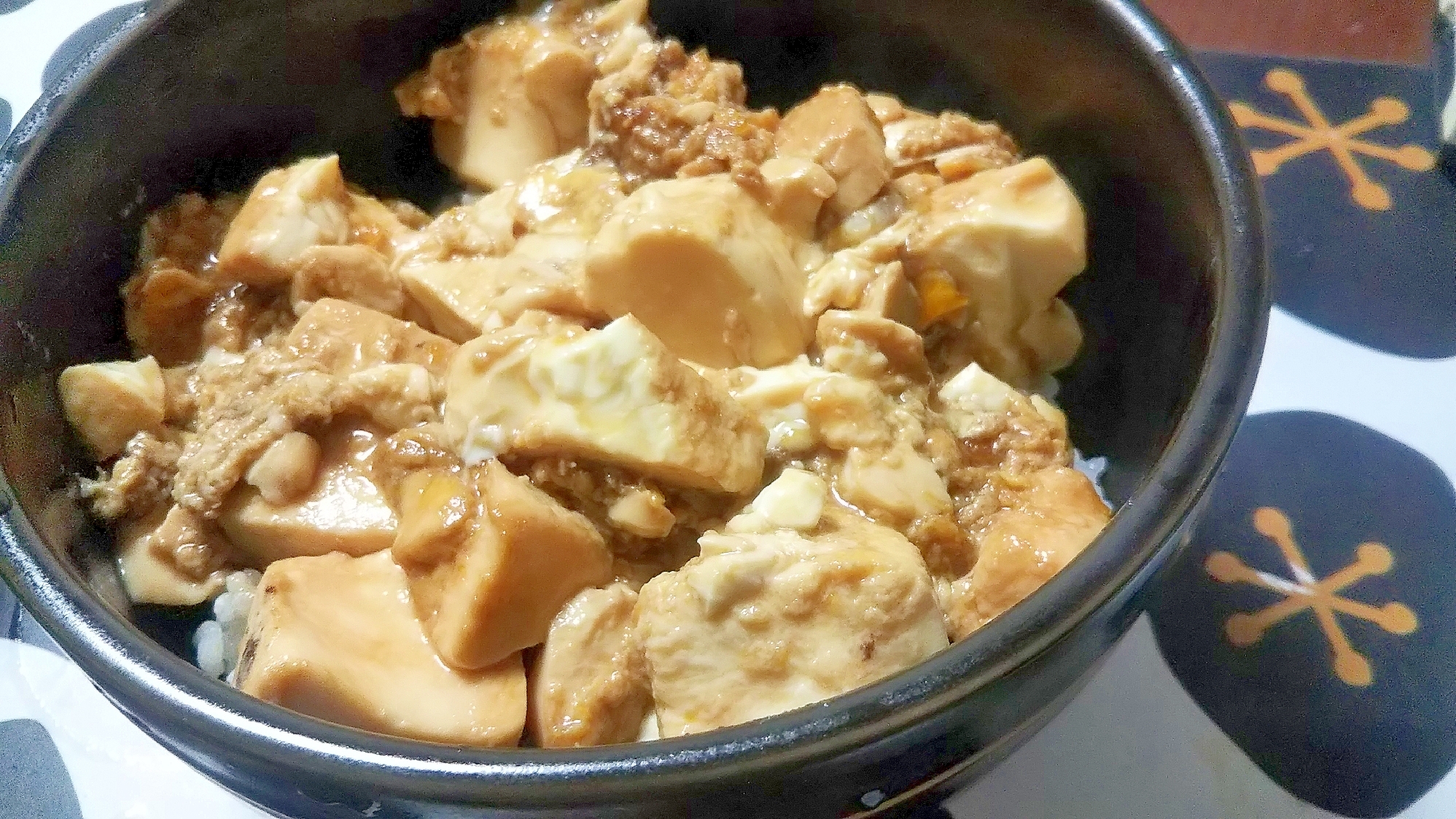 スピードレシピ☆豆腐の卵とじ丼