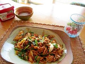 韓国風お肉と野菜炒め