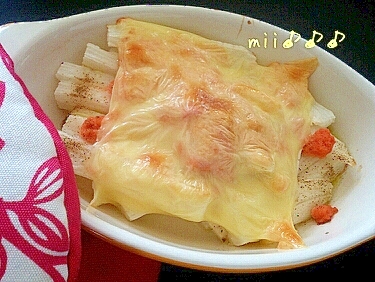長芋と明太子のチーズ焼き