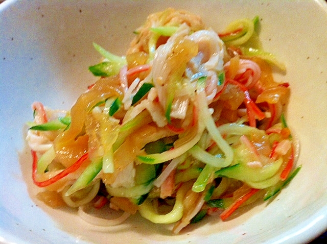 かにかまとくらげの中華サラダ レシピ 作り方 By ぴーちゃん3279 楽天レシピ