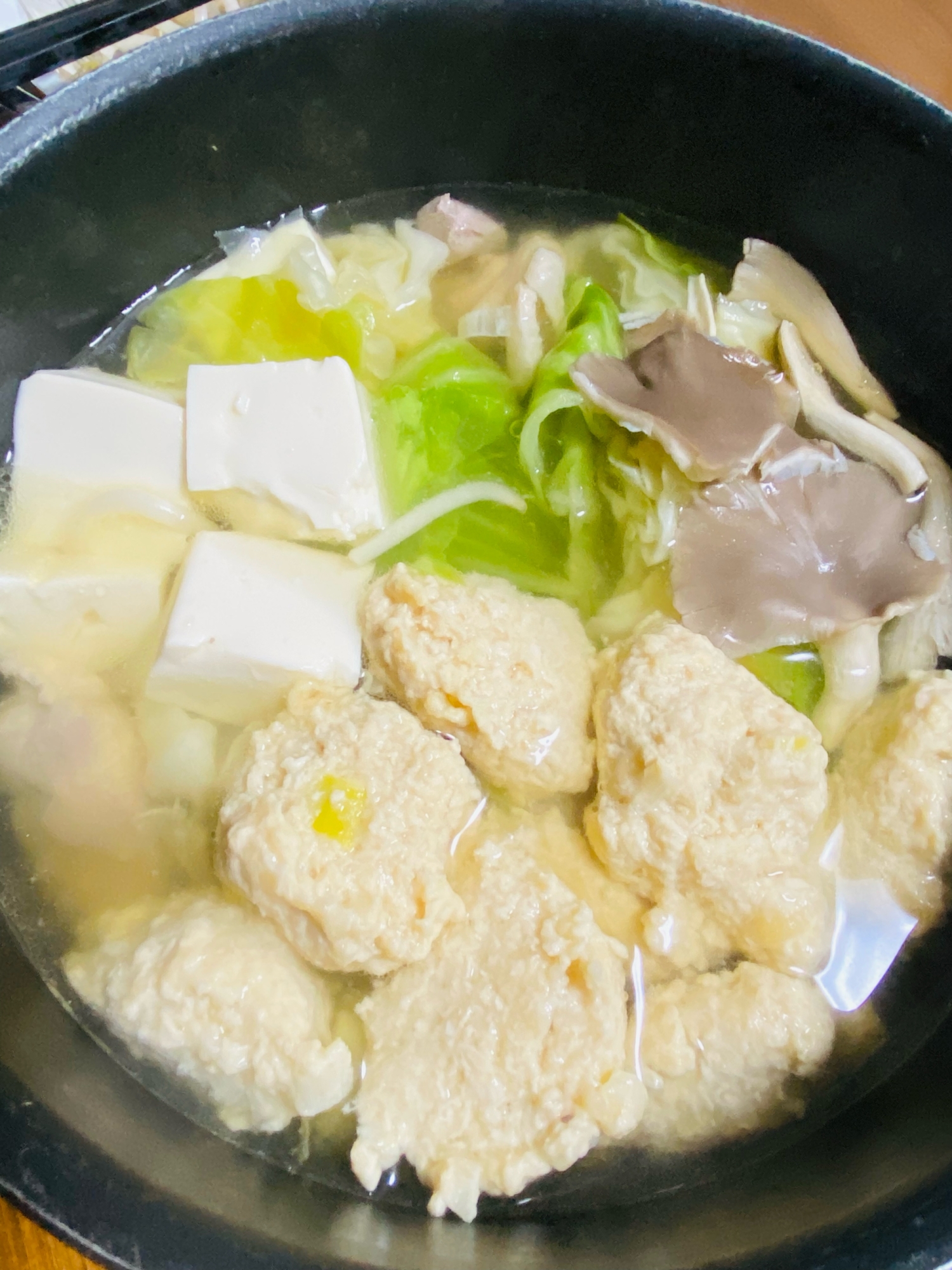 ふわふわ鶏つくね鍋