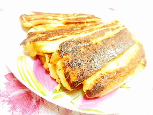 パン耳de❤豆乳と粉チーズと蜂蜜のフレンチトースト