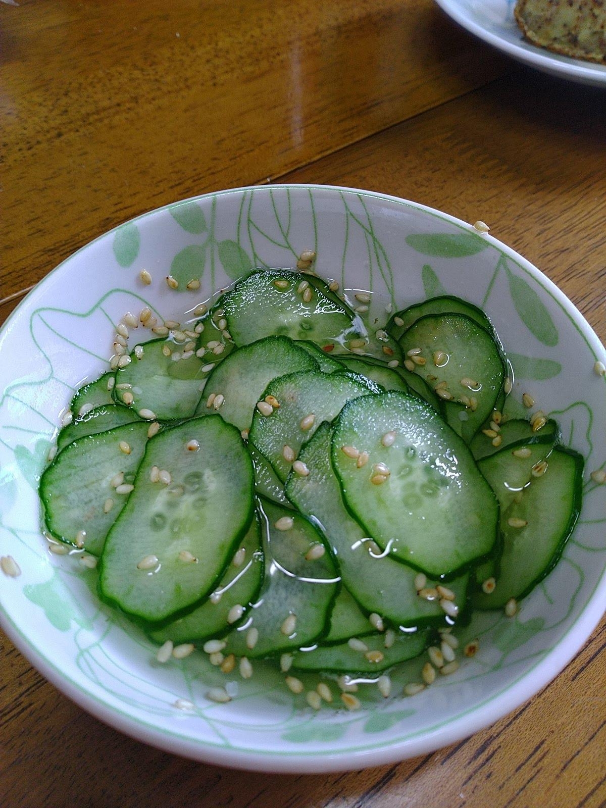 ゴマが効いたきゅうりの酢の物