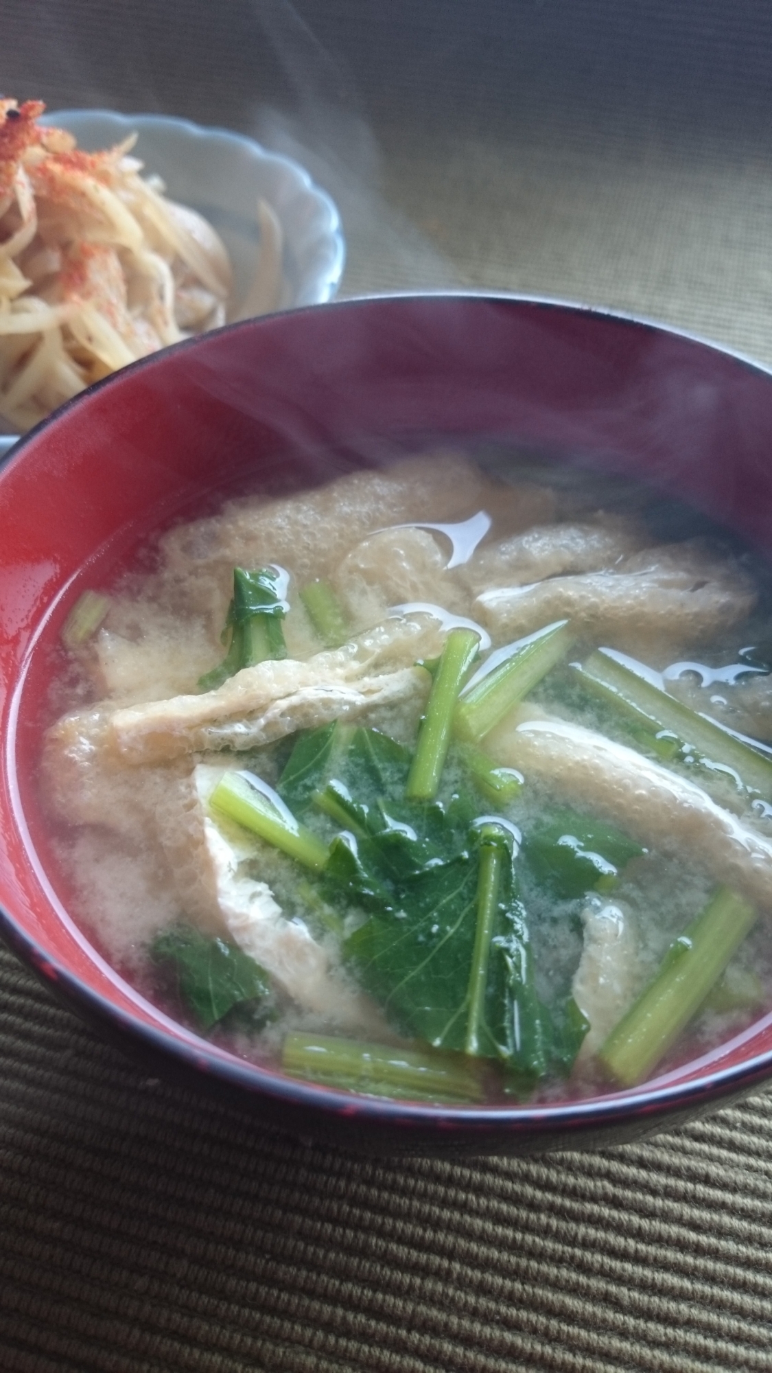 無駄なし！カブの茎の味噌汁♪