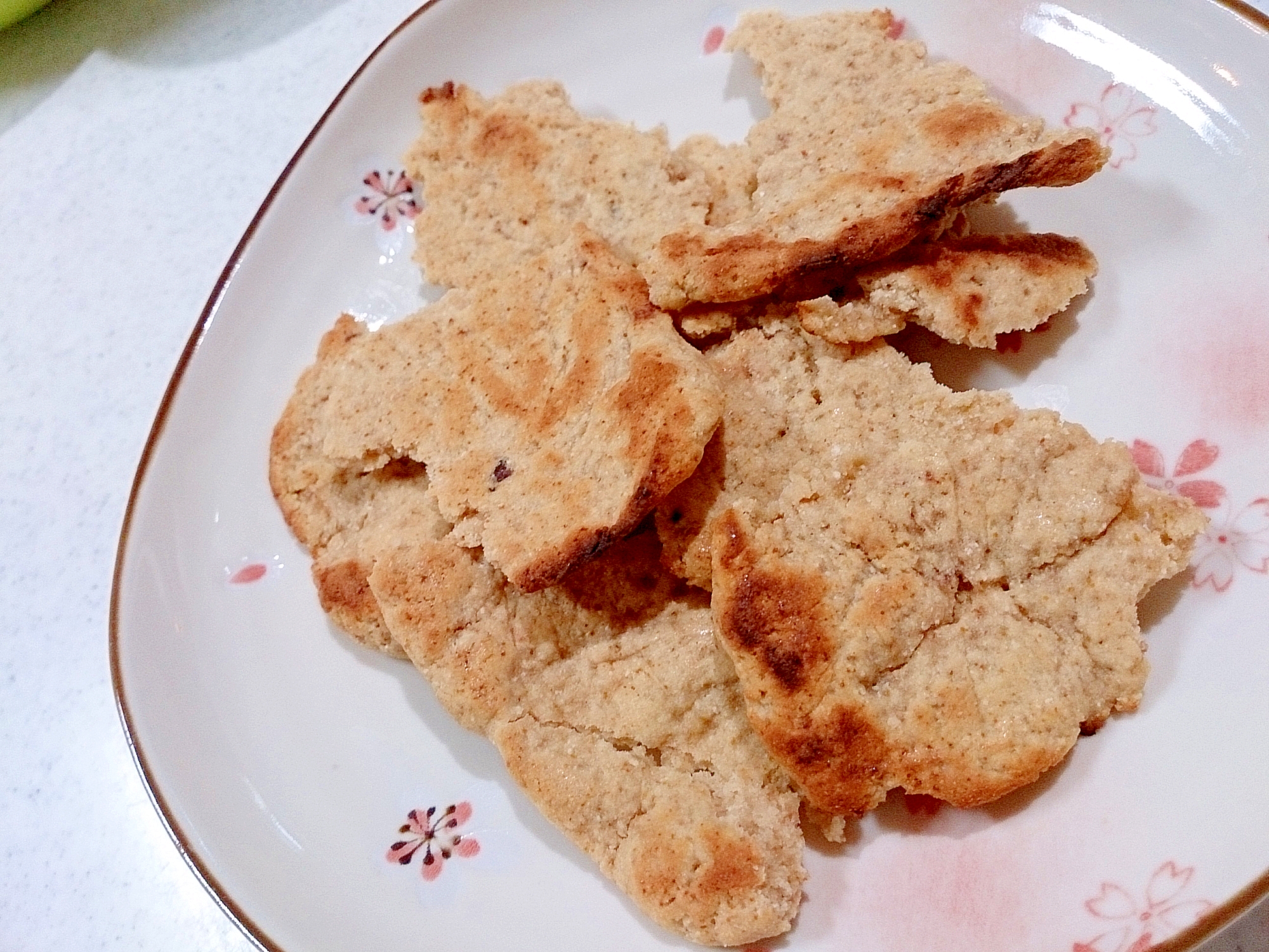 魚焼きグリルで簡単　割れクッキー