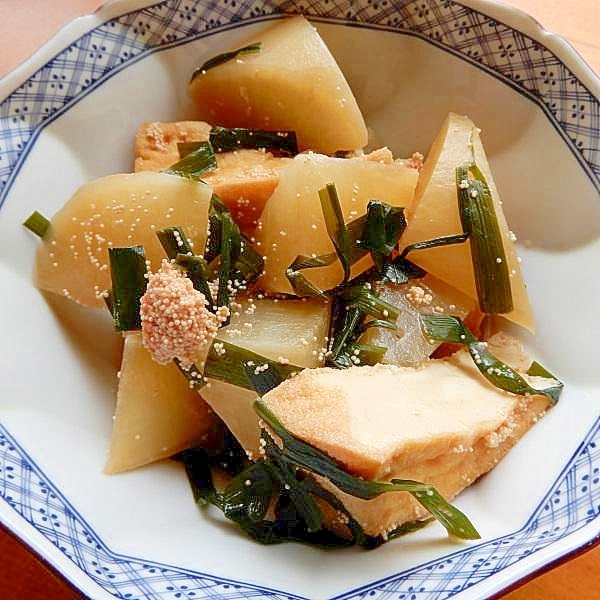 塩・砂糖なし！１５分！？手軽な大根と厚揚げの煮物♪