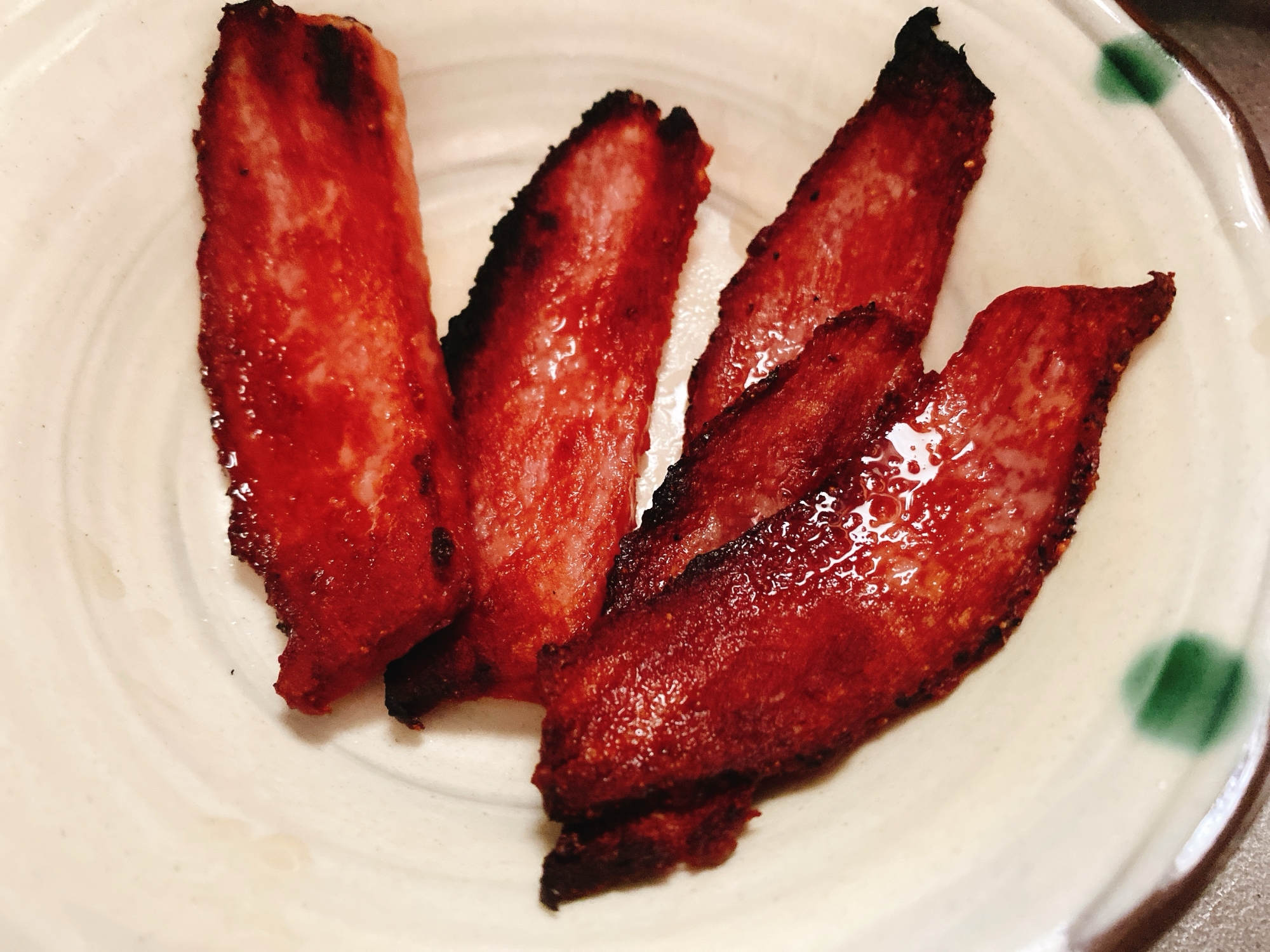 ハムのカリカリ焼き