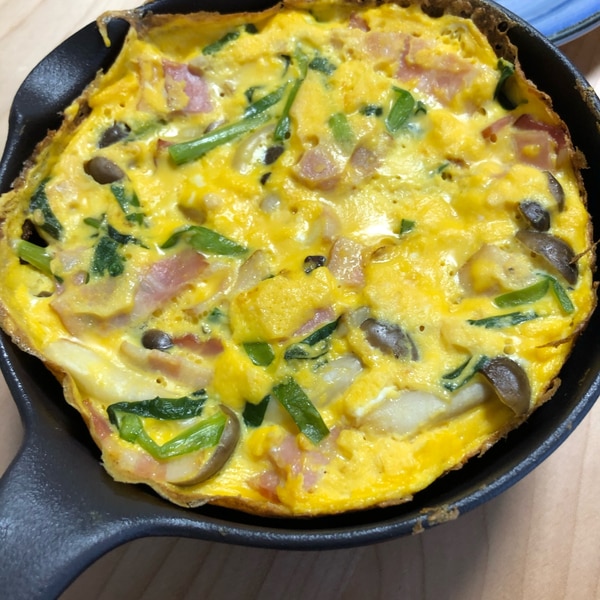 スキレットで簡単和風オープンオムレツ レシピ 作り方 By Pincoponco 楽天レシピ スキレットで簡単和風オープンオムレツ レシピ 作り方 By Pincoponco 楽天レシピ