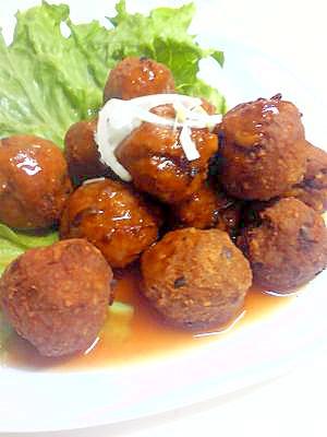 甘酢あんのひき肉団子