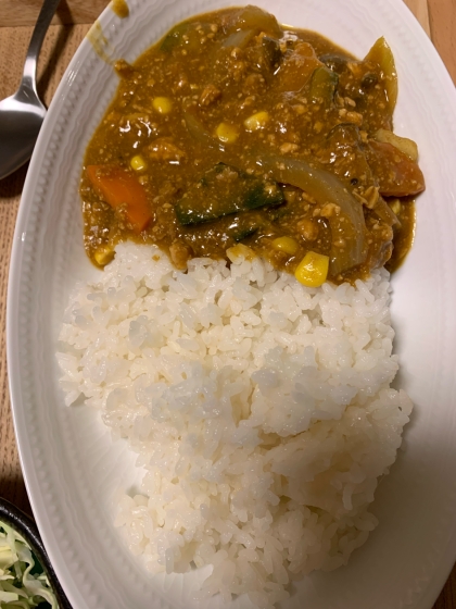 鶏ひき肉カレー