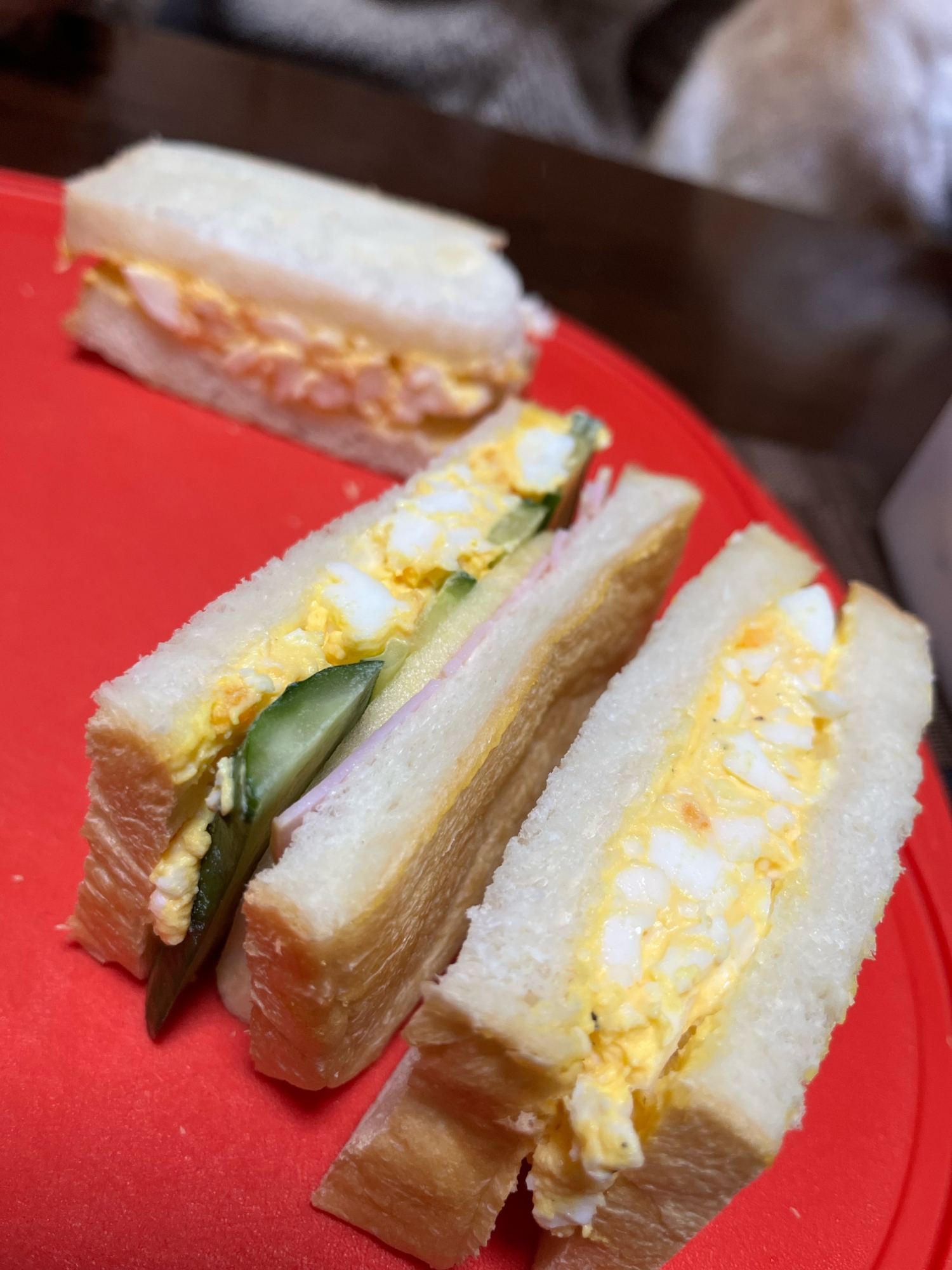 りんご入り！サンドイッチ