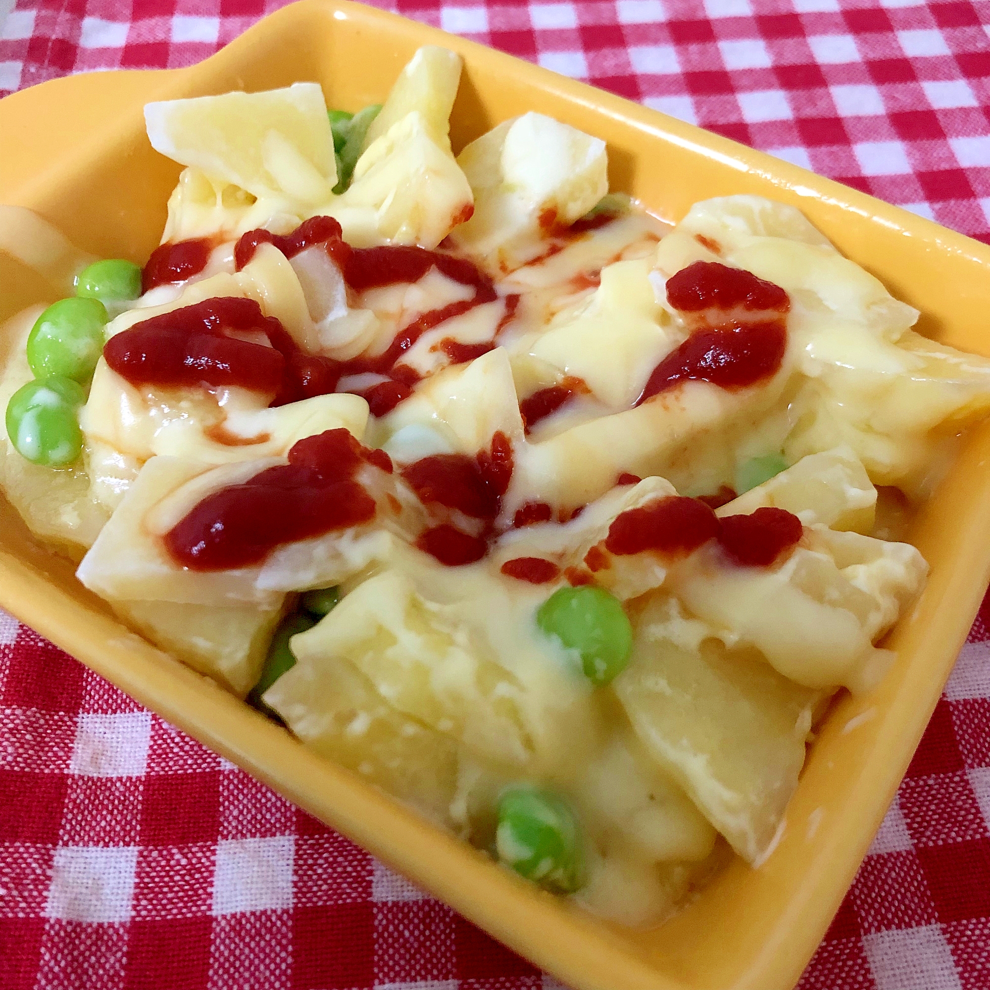 じゃがいもと枝豆のチーズ焼き☆