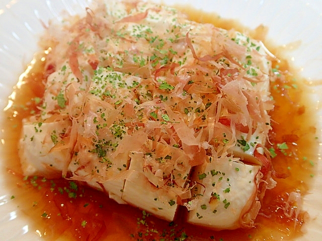 山椒香る ❤黒酢かけ塩豆腐❤